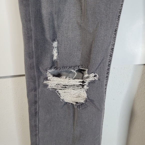 Womans Top Shop Moto Tall Jeans 30 x 36 Gray Jamie Skinny - Picture 4 of 11